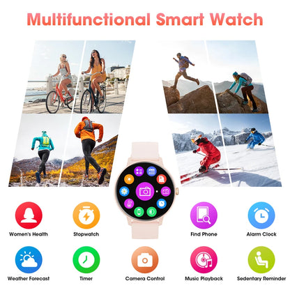 Smartwatch with Bluetooth Calling | Heart Rate & Sleep Tracker | 1.39” HD Screen | IP67 Waterproof | Compatible with Android & iOS
