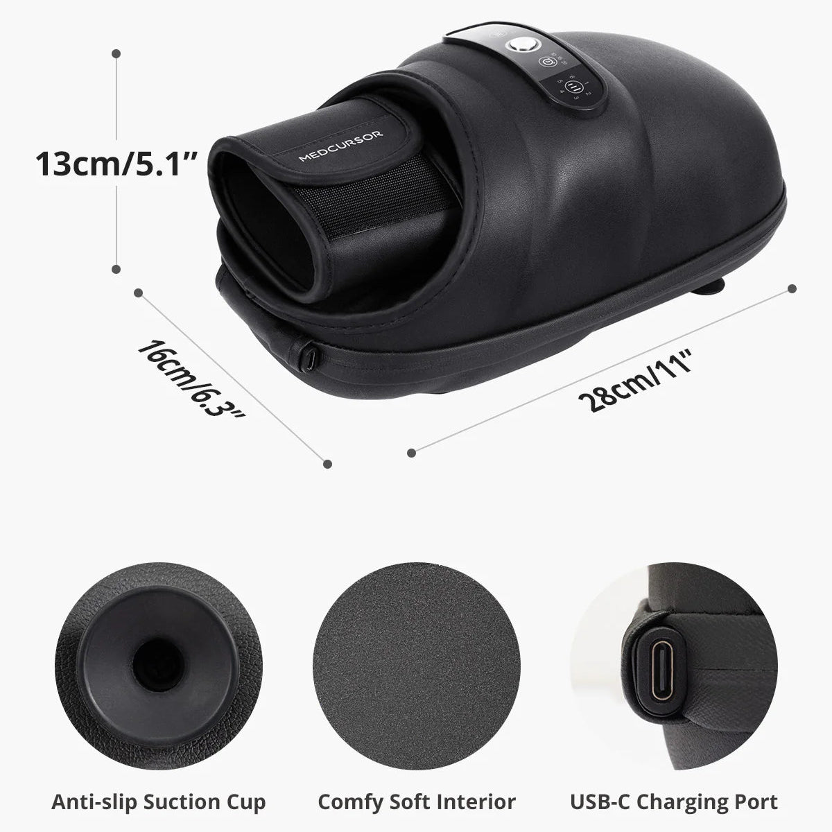 Cordless Heated Hand Massager | Air Compression Hand Massage Machine | Heat Therapy & 6 Modes for Relaxation & Comfort