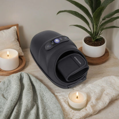 Cordless Heated Hand Massager | Air Compression Hand Massage Machine | Heat Therapy & 6 Modes for Relaxation & Comfort Black