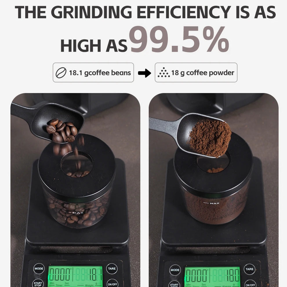 Automatic Burr Coffee Grinder | 34 Grind Settings, Flat Burr, Precision Control
