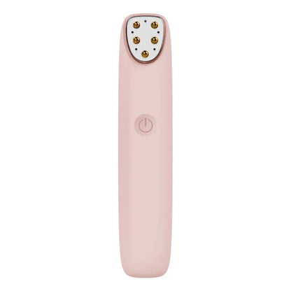 RF EMS Eye Massager Pen with Red Light and Heat | 3 Modes, 8,000 Vibrations/Min, USB Rechargeable & 3-Minute Timer Pink