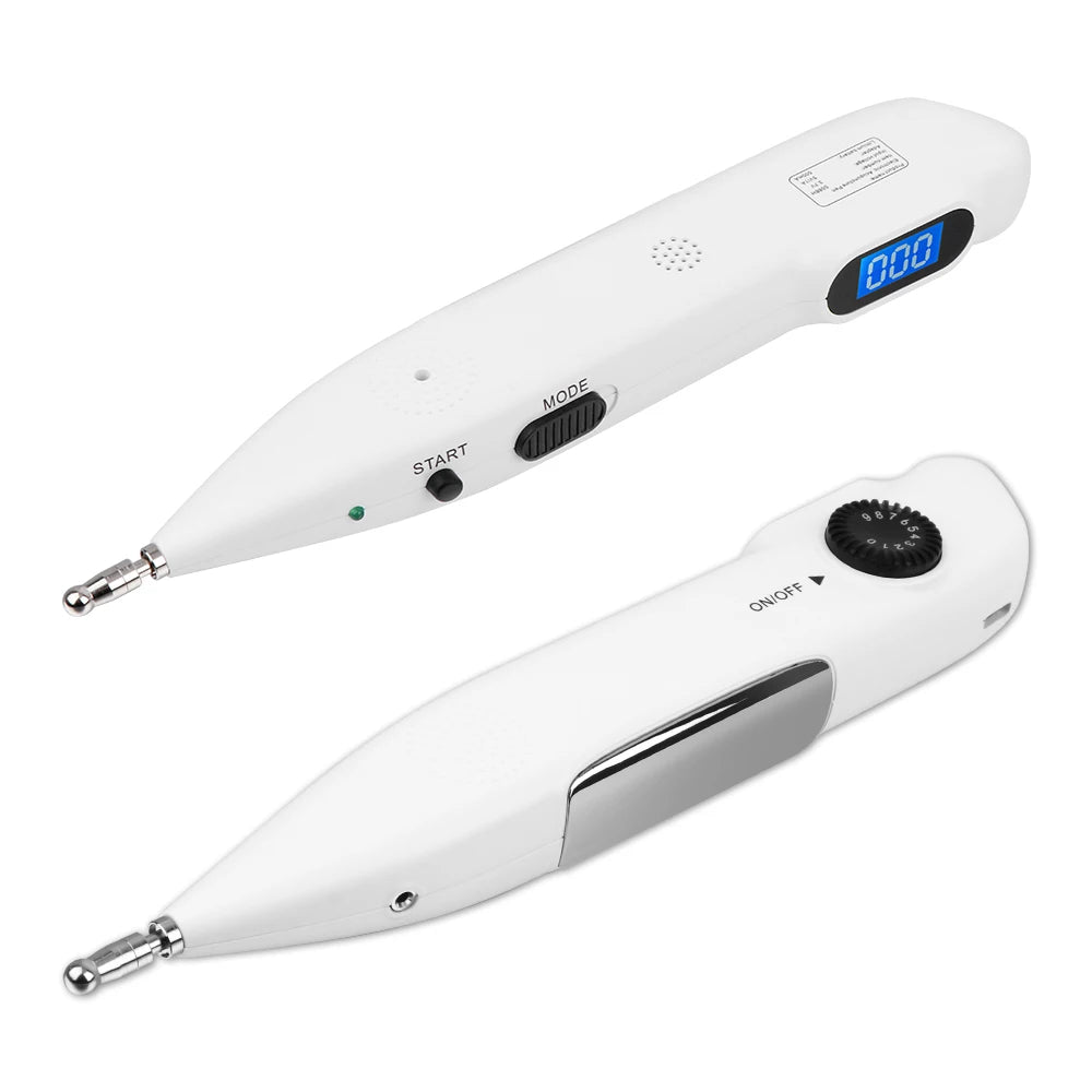Electronic Acupuncture Pen with Auto Acupoint Detection | Needle-Free Pulse Stimulation, 9 Intensity Levels, 2 Probes & USB Rechargeable