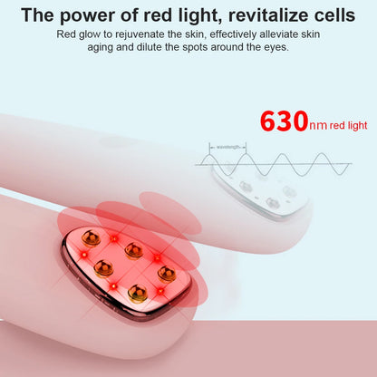 RF EMS Eye Massager Pen with Red Light and Heat | 3 Modes, 8,000 Vibrations/Min, USB Rechargeable & 3-Minute Timer