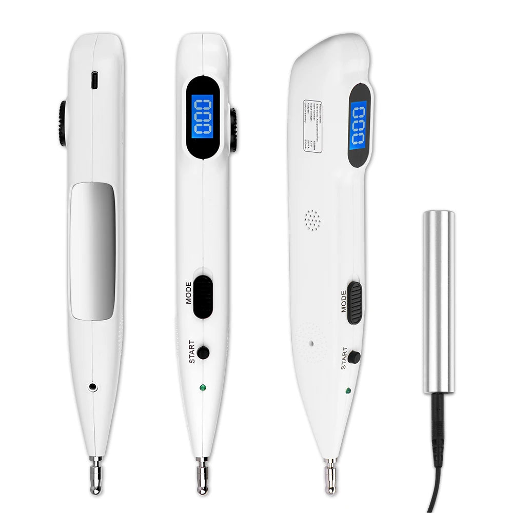 Electronic Acupuncture Pen with Auto Acupoint Detection | Needle-Free Pulse Stimulation, 9 Intensity Levels, 2 Probes & USB Rechargeable