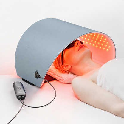 LED Light Therapy Mask | 720-Chip Red Blue Near Infrared Face & Body Skin Care Device with 4 Modes Grey