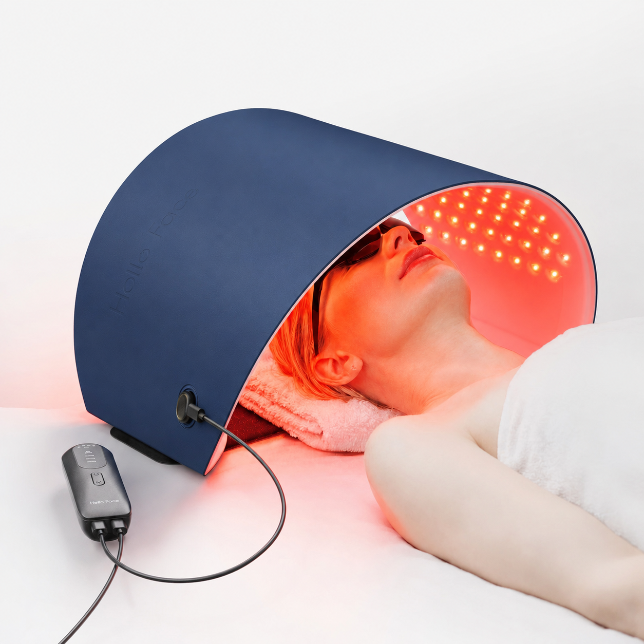 LED Light Therapy Mask | 720-Chip Red Blue Near Infrared Face & Body Skin Care Device with 4 Modes Blue