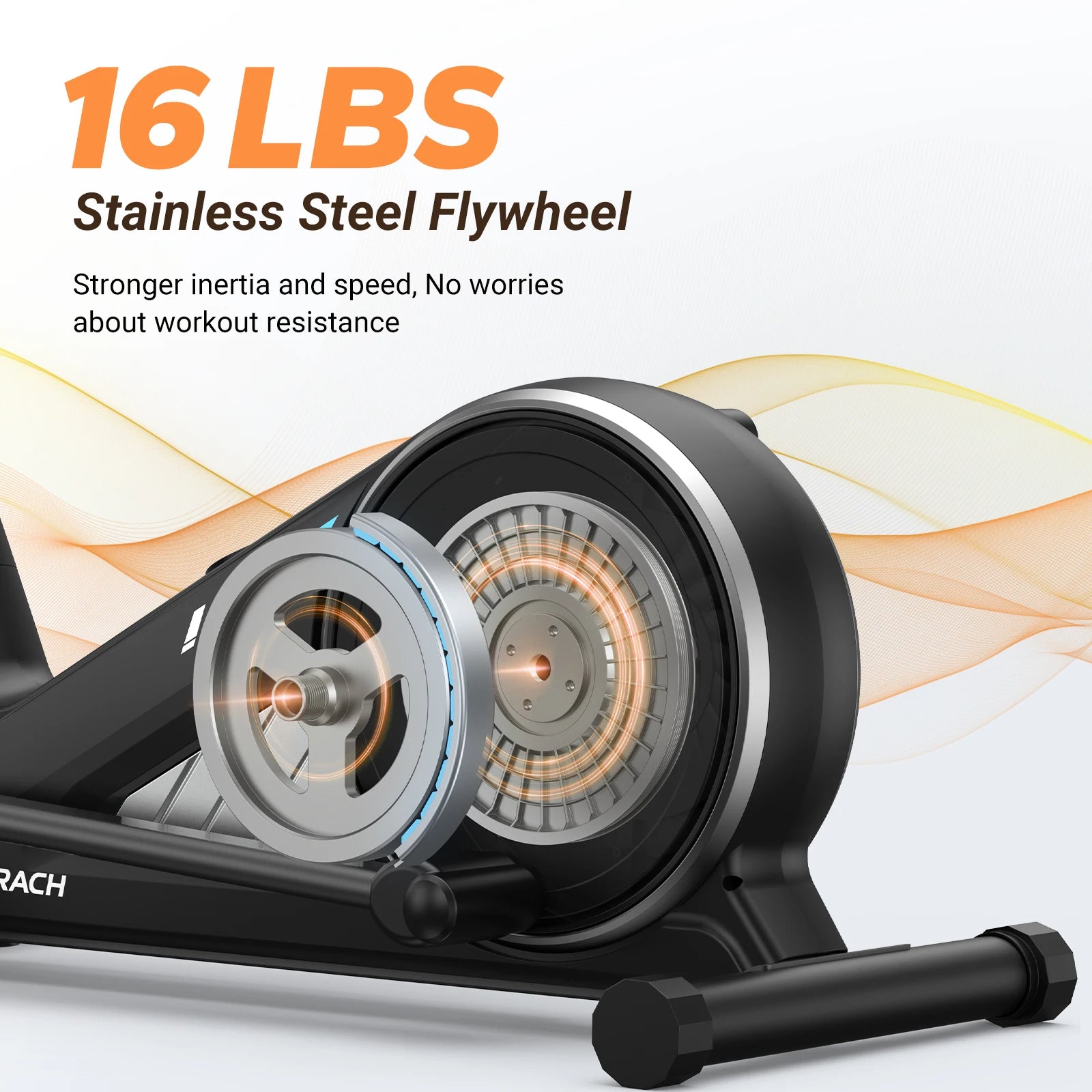 Magnetic Elliptical Machine with 16 Resistance Levels | 15.5-Inch Stride, App Connectivity, 350 lb Capacity & Quiet Rear Drive