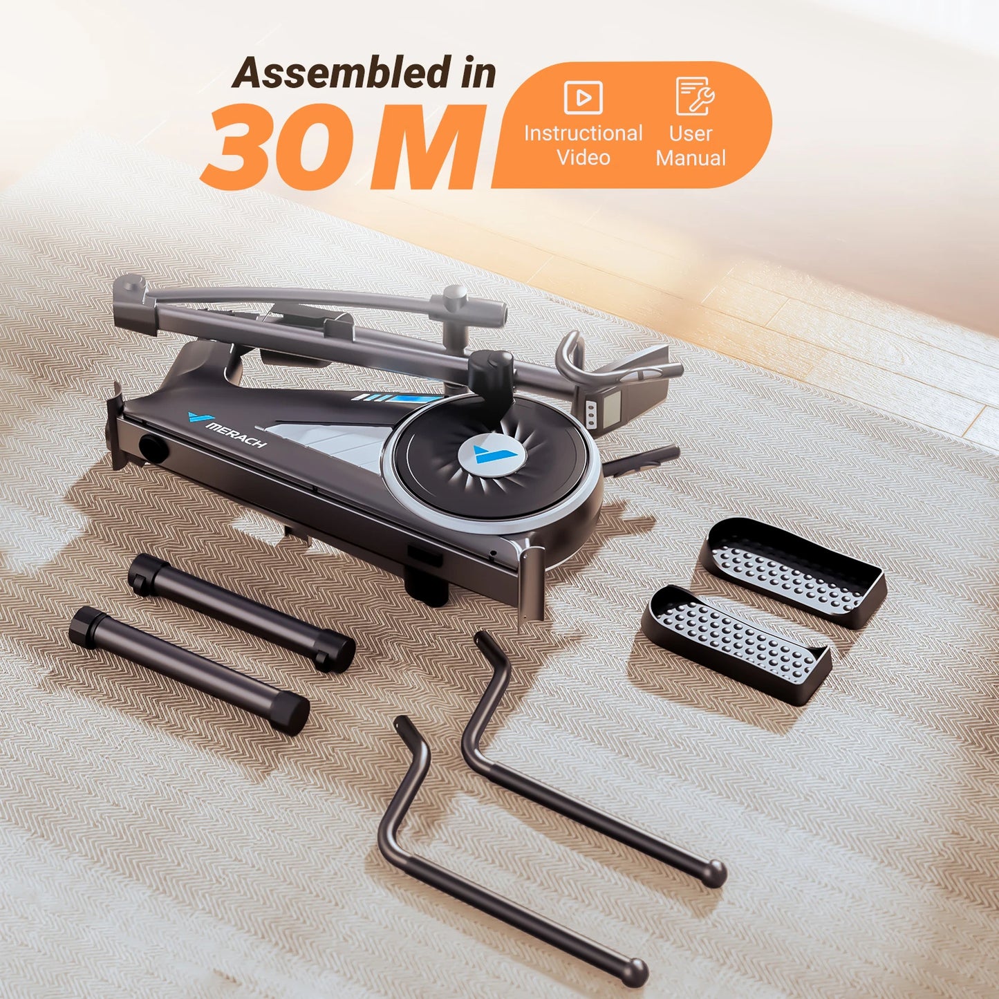Magnetic Elliptical Machine with 16 Resistance Levels | 15.5-Inch Stride, App Connectivity, 350 lb Capacity & Quiet Rear Drive