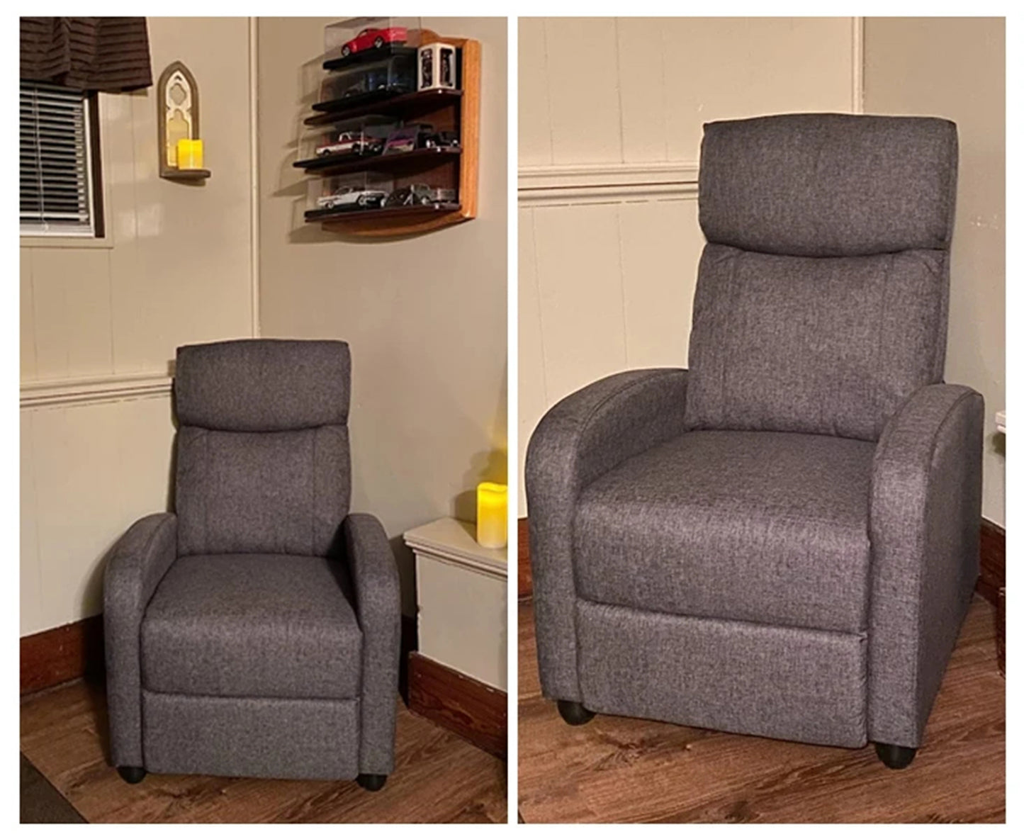 Massage Recliner Chair with 2-Point Lumbar Massage | 8 Modes, 3 Intensities, 90°–160° Recline, Footrest & 275 lb Capacity
