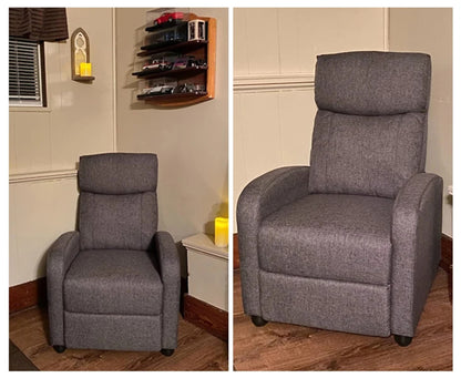 Massage Recliner Chair with 2-Point Lumbar Massage | 8 Modes, 3 Intensities, 90°–160° Recline, Footrest & 275 lb Capacity