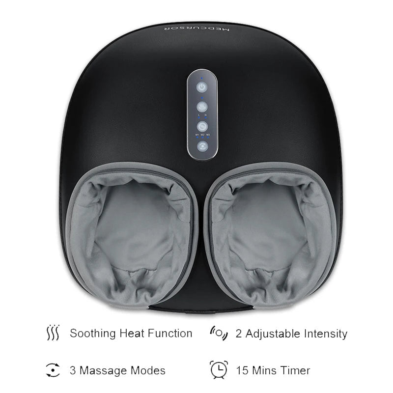 Shiatsu Heated Foot Massager | Deep Kneading, Heat Therapy, Auto Timer