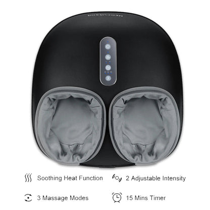 Shiatsu Heated Foot Massager | Deep Kneading, Heat Therapy, Auto Timer