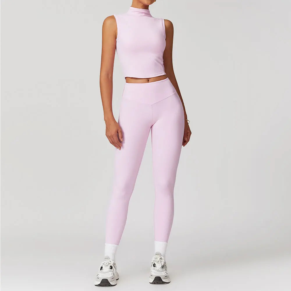 Yoga Set for Women | 2-Piece Sports Bra and High Waisted Leggings Workout Outfit with Quick-Dry Stretch Fabric