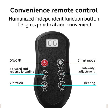 Massage Chair Cushion with Heat | 8D Kneading Neck and Back Massager with Vibration, Lumbar Compression & Remote