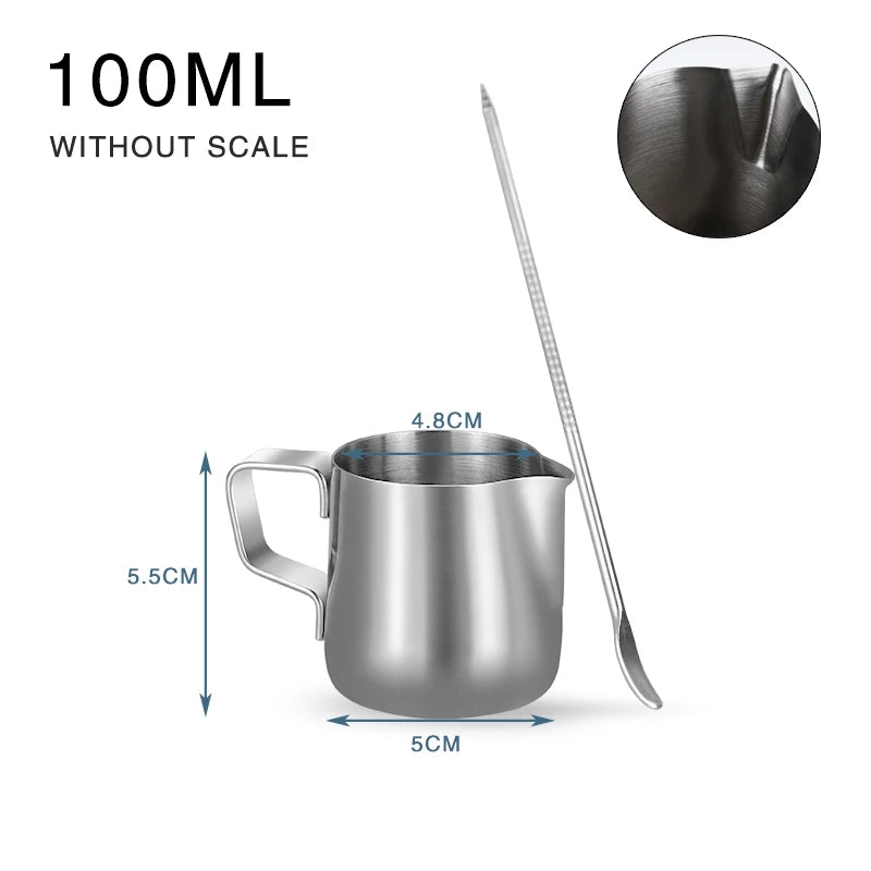 Stainless Steel Milk Frothing Pitcher for Latte Art