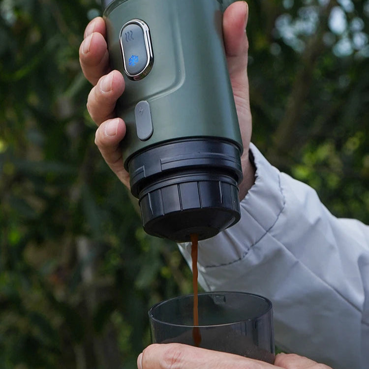Portable Espresso Maker for Capsules and Ground Coffee, 60 ml Tank