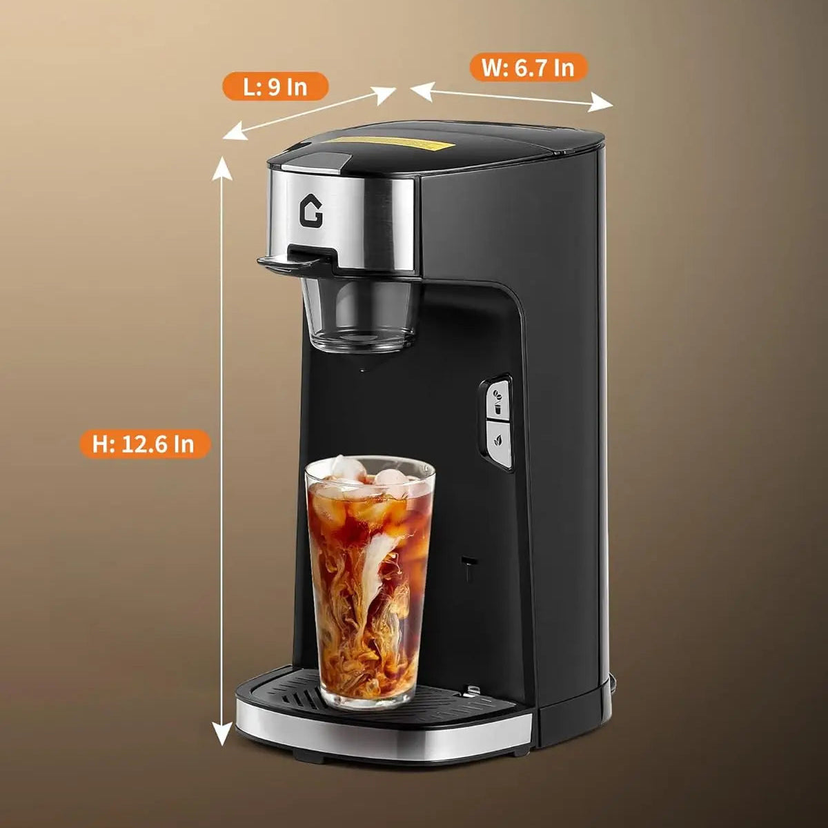 Single-Serve Coffee and Tea Maker for Cup-Style Pods, Grounds and Loose Tea