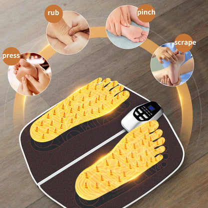EMS Foot Massager Pad with Remote | 8 Modes, 32 Intensity Levels, USB Rechargeable & 20-Minute Auto Shut-Off