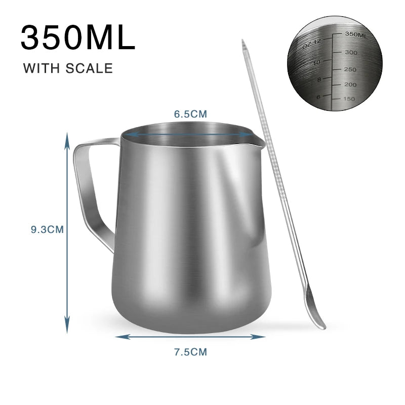 Stainless Steel Milk Frothing Pitcher for Latte Art