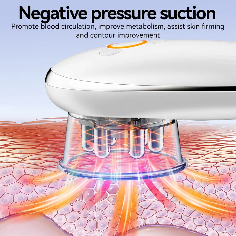 EMS Cupping Massager | Electric Face and Body Sculpting Massager with Suction, Gua Sha & Adjustable Intensity