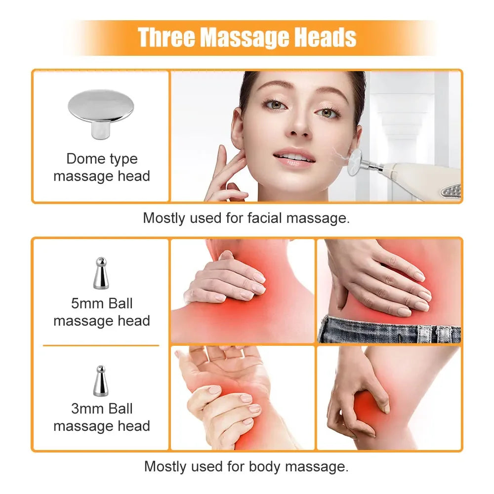 Electric Acupuncture Pen for Pain Relief | Needle-Free Meridian Therapy Massager with LCD Display, 10 Intensity Levels, 3 Tips & Rechargeable Design