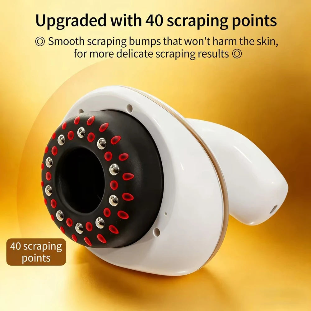 Electric Cupping Massager with Heat | Heated Suction Scraping Massage Device for Muscle Tension Relief