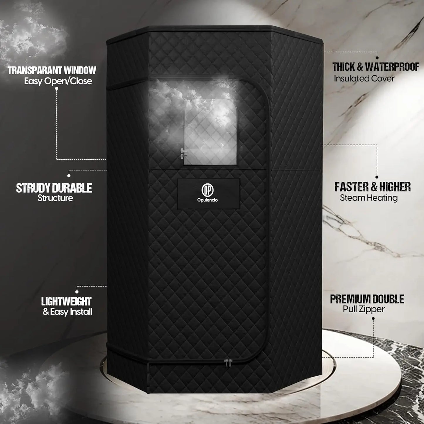 Portable Steam Sauna Tent with Ice Bath Tub | Home Contrast Therapy Sauna with Remote, 9 Heat Levels & Foldable Design