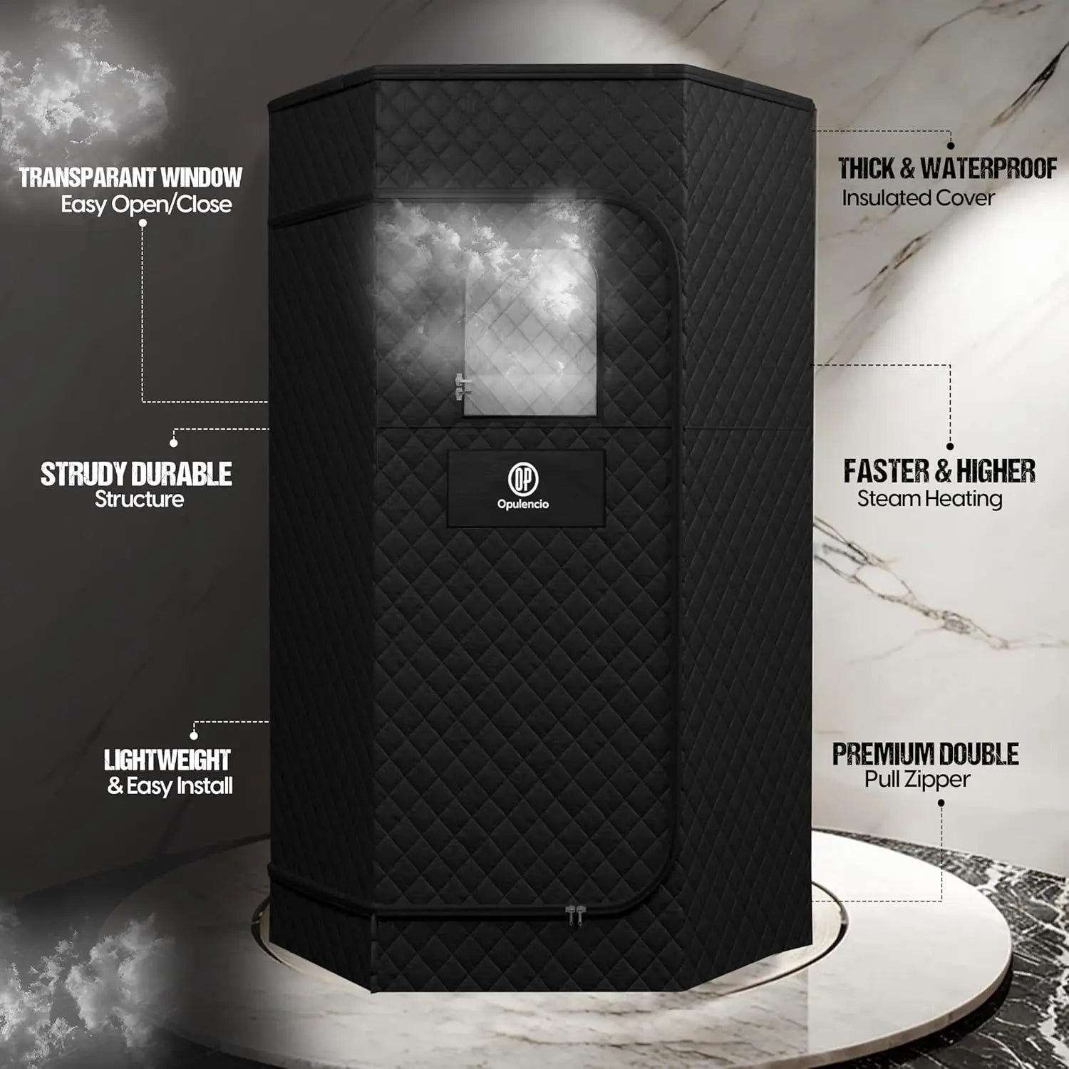 Portable Steam Sauna Tent with Ice Bath Tub | Home Contrast Therapy Sauna with Remote, 9 Heat Levels & Foldable Design