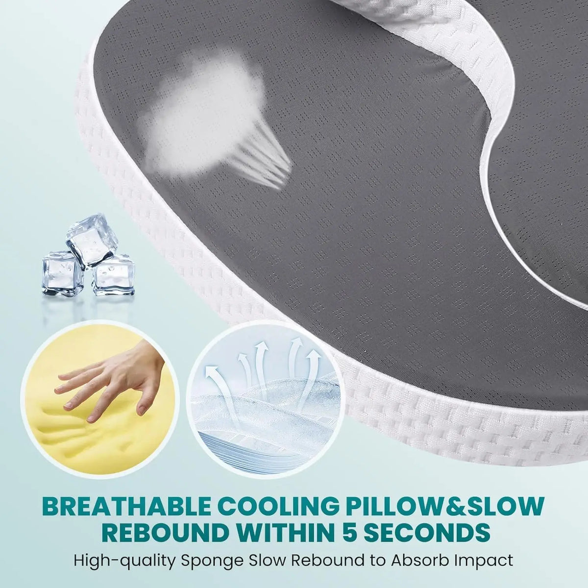 Butterfly Memory Foam Cervical Pillow | Dual Height