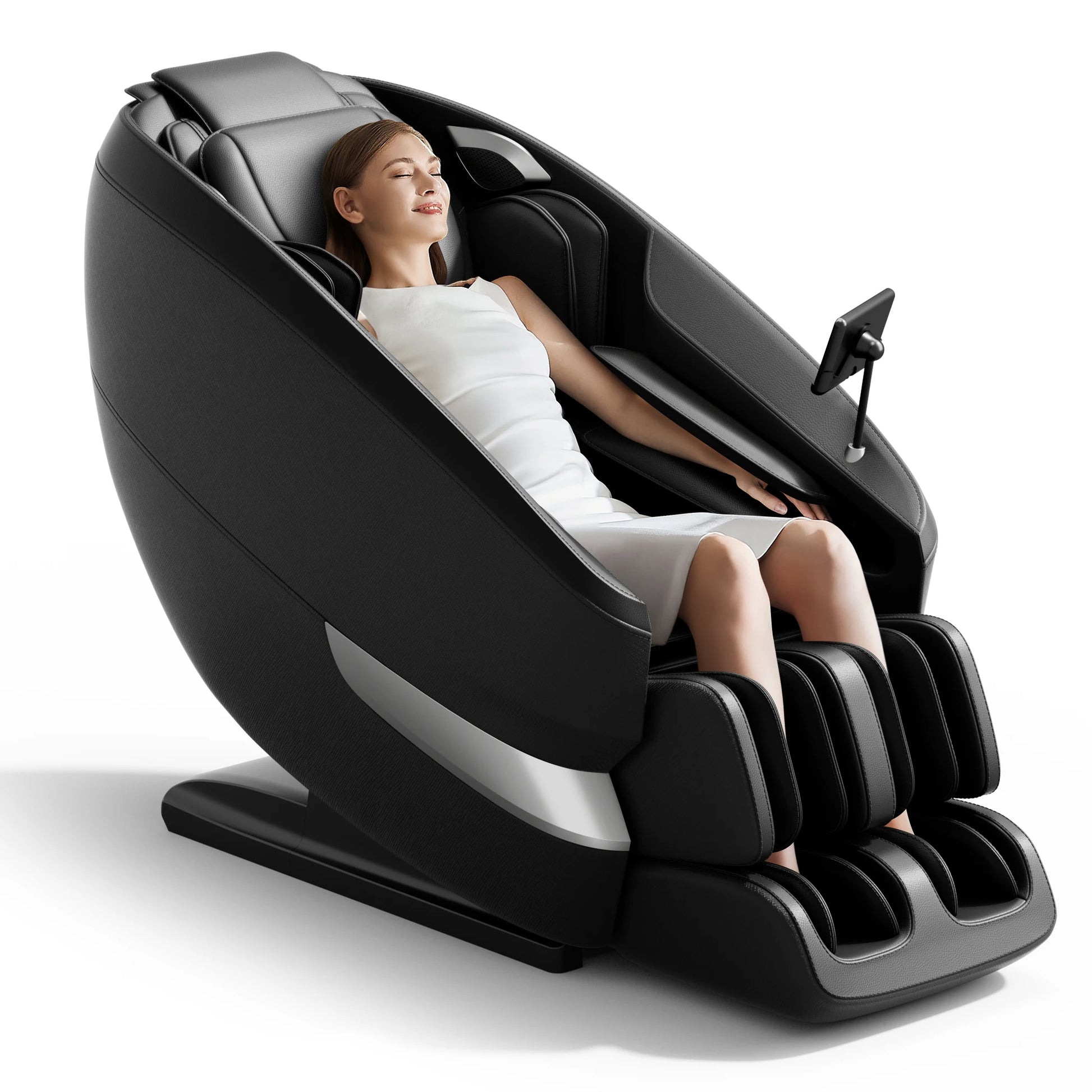 Zero Gravity Full Body Massage Chair with 18 Rollers | 24 Airbags, Waist and Calf Heat, 9 Programs, Bluetooth & Rocking Mode