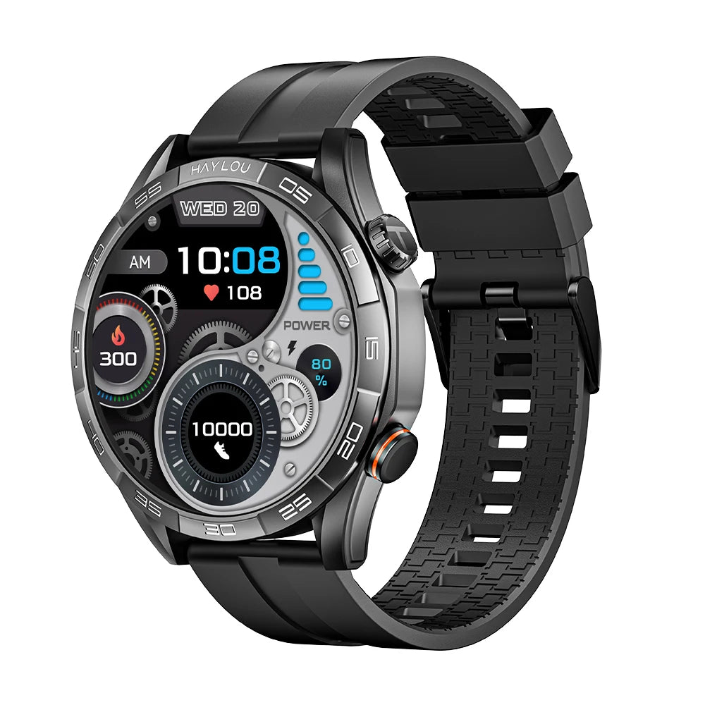 Solar 5 Smartwatch | 1.58" AMOLED Display, Bluetooth Calls, 100+ Sports Modes & 24H Health Monitoring