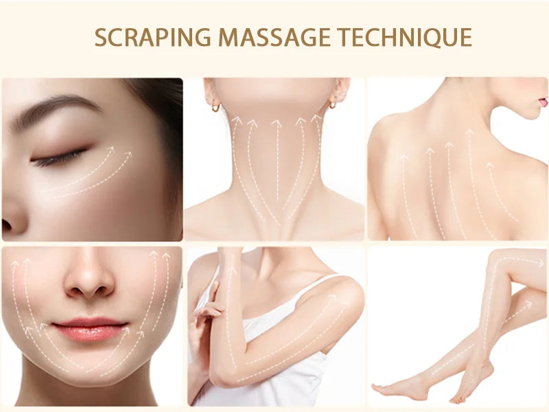Electric Gua Sha Facial Massager with EMS and Hot/Cold Care | 3-Color LED, 3 Intensities, USB-C & 10-Minute Auto-Off