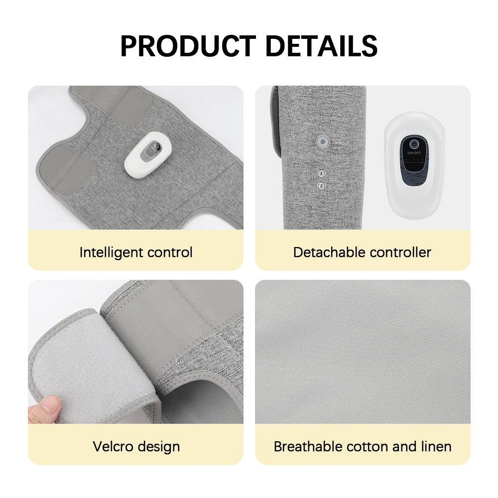 Air Compression Leg Massager | Wireless Calf & Arm Massager with 360° Pressure, 3 Modes & Rechargeable Battery