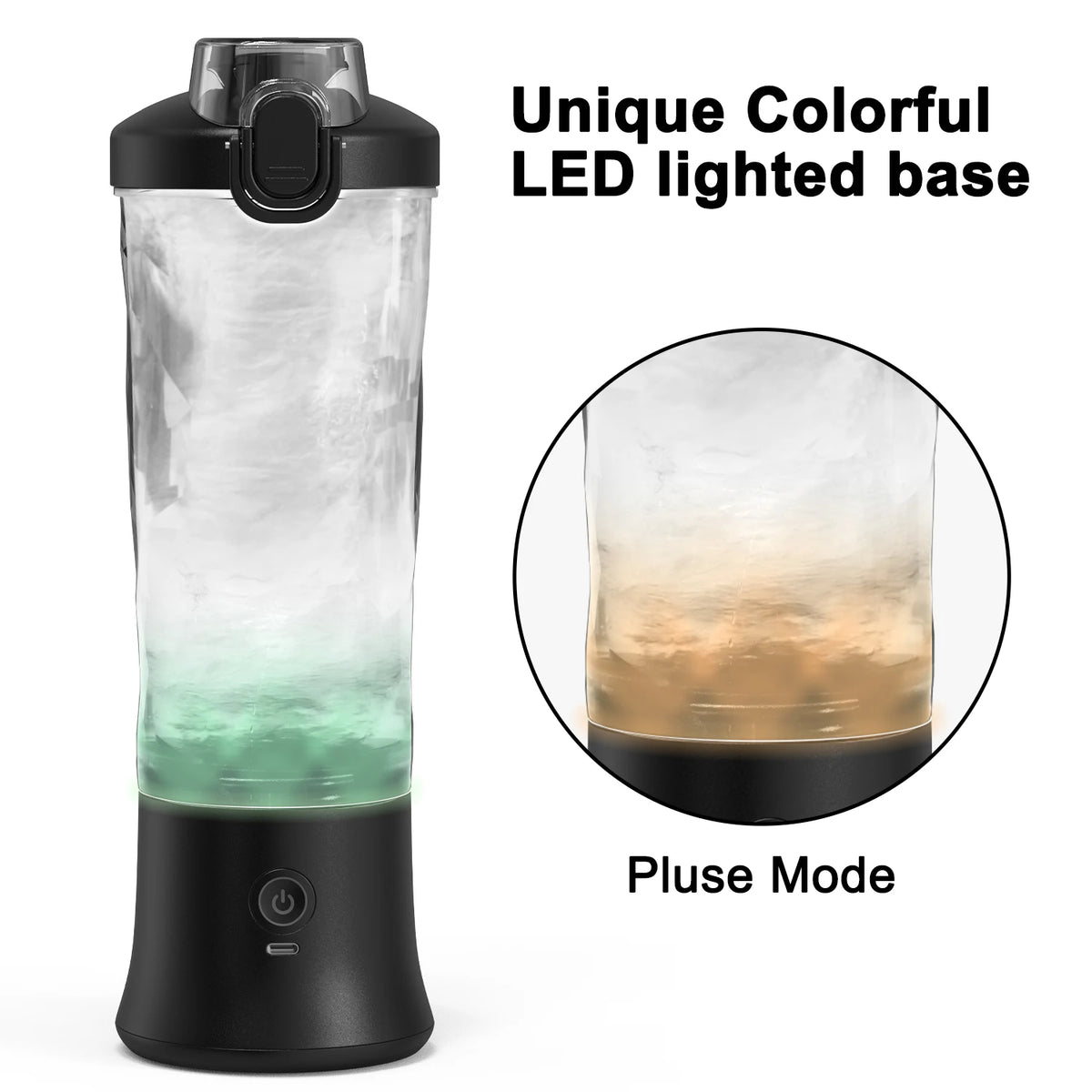 Portable Blender for Smoothies, 600 ml, USB-C Rechargeable, 6 Blades