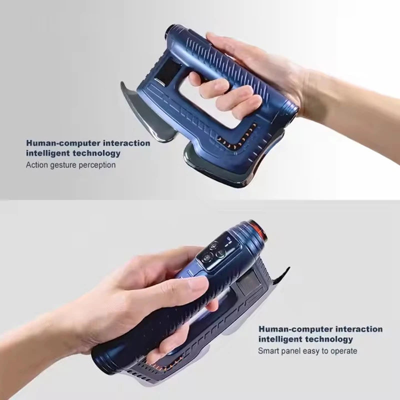 Gua Sha Fascia Scraping Tool | EMS Microcurrent Massager with Heat, Red Light & 5 Massage Blades