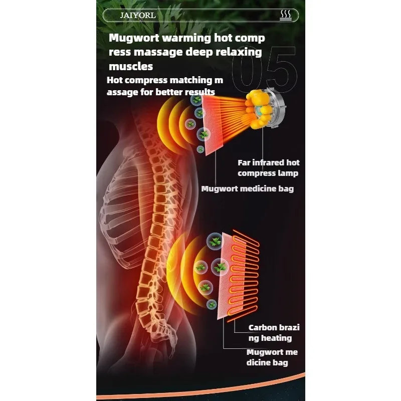 Full Body Massage Mat with Heat | Massage Mattress with Vibration, Kneading, 3 Intensities & Portable Foldable Design