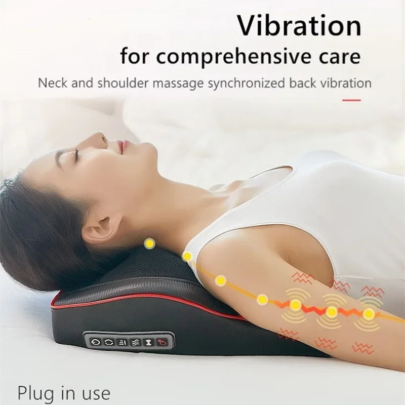 Shiatsu Massage Pillow for Neck and Back with Heat, 16 Nodes and 3 Intensities