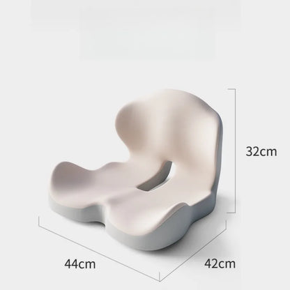 Memory Foam Seat Cushion with Integrated Back Support | 17.3 x 16.5 x 12.6-Inch Office Chair and Car Cushion
