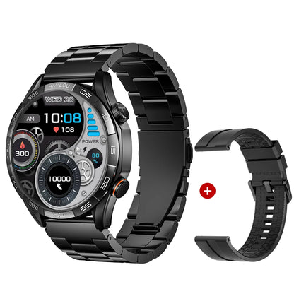 Solar 5 Smartwatch | 1.58" AMOLED Display, Bluetooth Calls, 100+ Sports Modes & 24H Health Monitoring Black