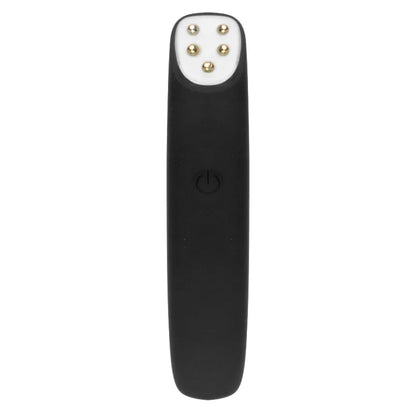 RF EMS Eye Massager Pen with Red Light and Heat | 3 Modes, 8,000 Vibrations/Min, USB Rechargeable & 3-Minute Timer Black