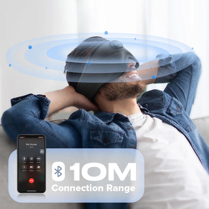 Sleep Headphones Eye Mask | Bluetooth 3D Blackout Sleeping Mask with Wireless Audio for Travel, Naps & Side Sleeping