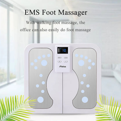 EMS and TENS Foot Massager Mat with Heat | 3 Heat Levels, Adjustable Intensity, LCD Control & Foldable Design