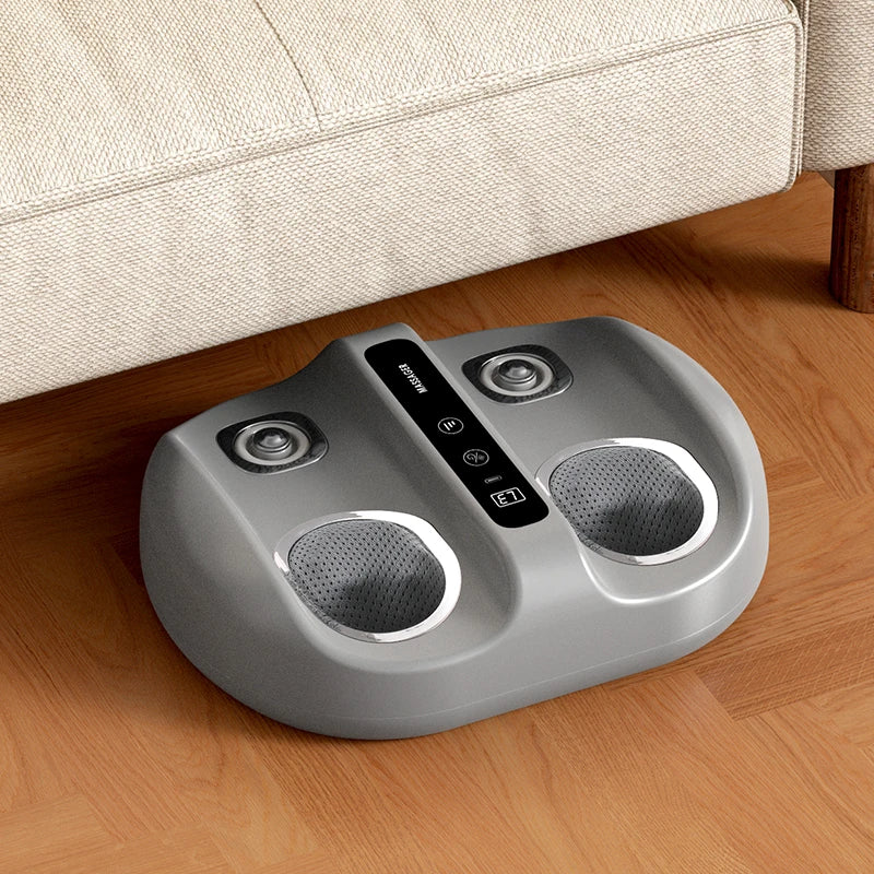 Foot Massager Machine with Heat | Kneading, Rotation, Vibration & Full-Foot Pressure Point Massage Grey