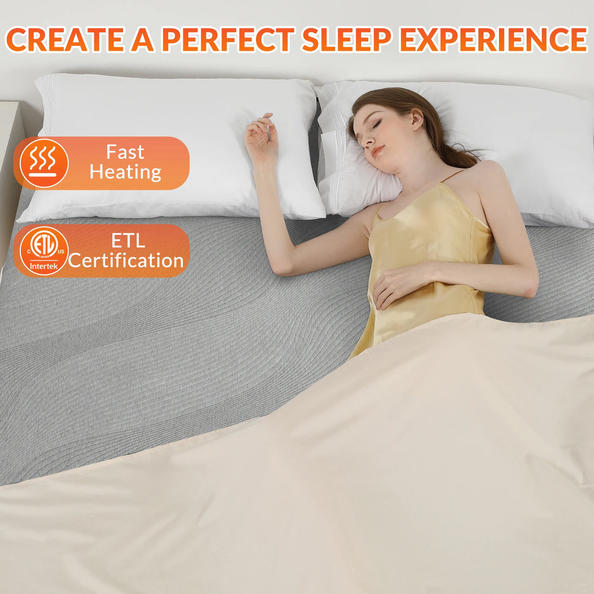 Heated Mattress Pad | 10 Heat Settings & 18-Inch Pocket