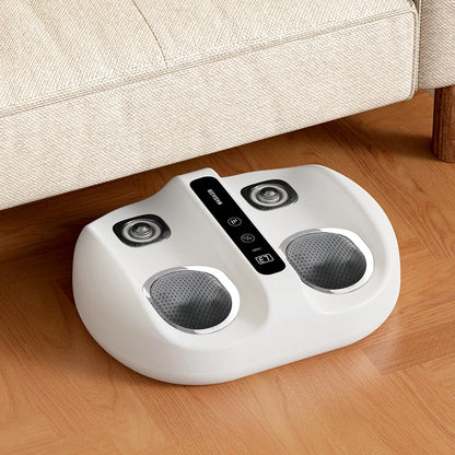 Foot Massager Machine with Heat | Kneading, Rotation, Vibration & Full-Foot Pressure Point Massage White