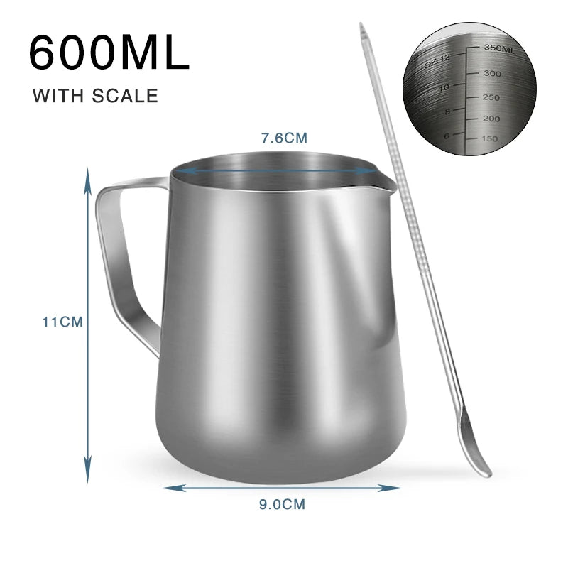 Stainless Steel Milk Frothing Pitcher for Latte Art