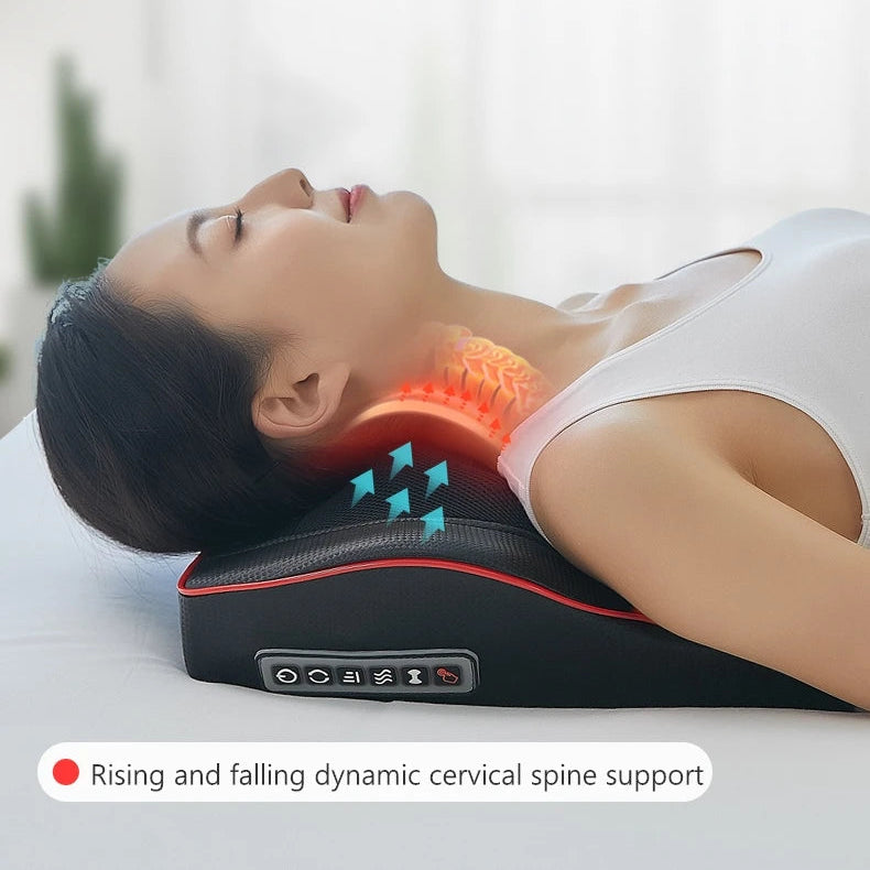 Shiatsu Massage Pillow for Neck and Back with Heat, 16 Nodes and 3 Intensities