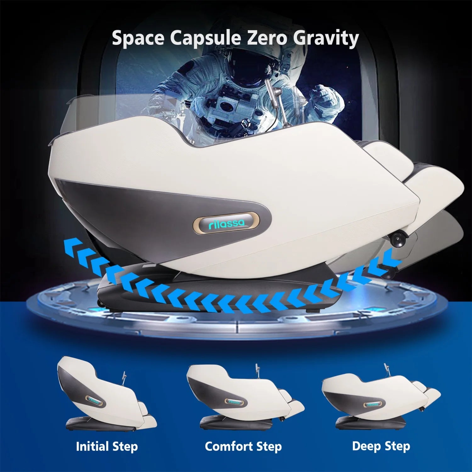 4D Full Body Massage Chair with 57-Inch SL Track | AI Voice Control, 12 Programs, Body Scan, Graphene Heat & Zero Gravity