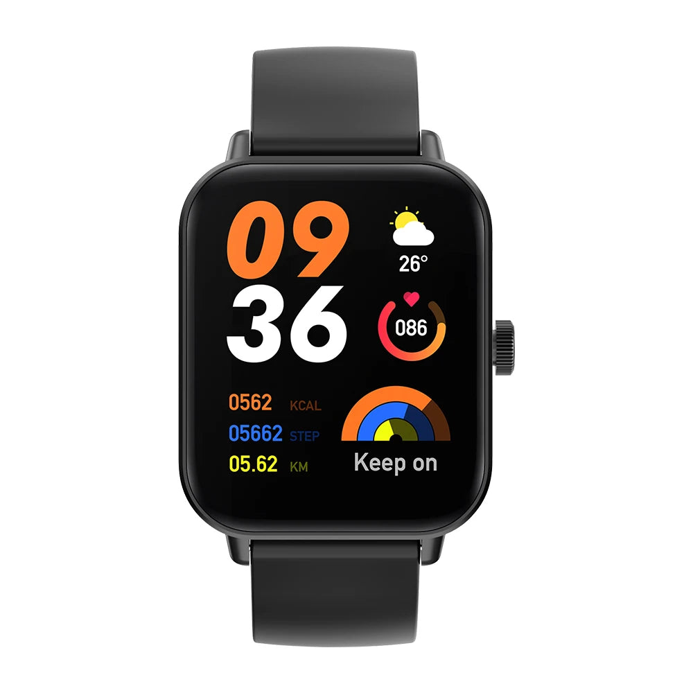 Voice Calling Smartwatch | 1.9" HD Display, 24H Health Monitoring, 100+ Sports Modes & Bluetooth Call Function | IP68 Waterproof Black
