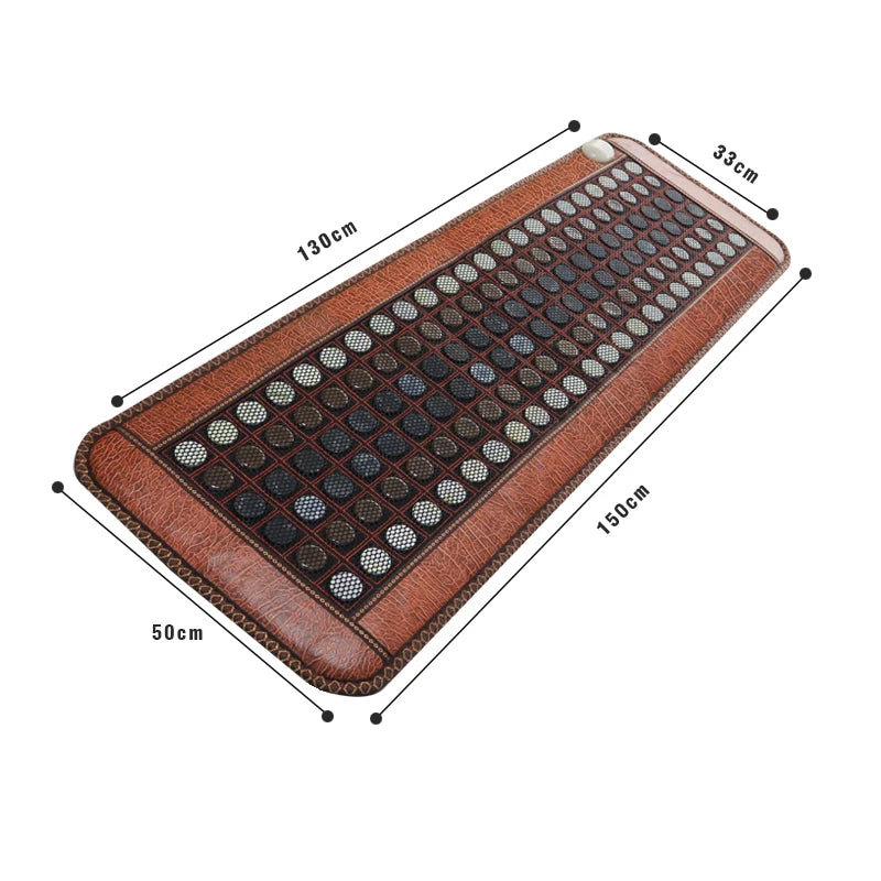 Infrared Heating Mat | Jade Tourmaline Full Body Heating Pad with Adjustable Temperature, Timer & Auto Shut-Off